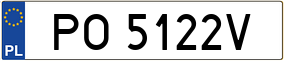 Truck License Plate